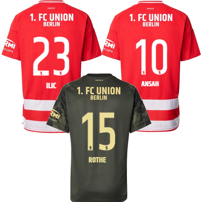 2025 2026 1. FC Union Berlin Soccer Jerseys ILIC BURKE ANSAH JEONG DIOGO LEITE DOEKHI QUERFELD ROTHE KEMLEIN 25 26 football shirt