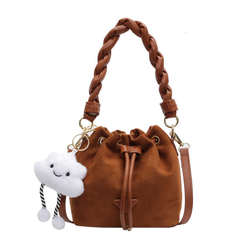 designer bag Luxury bag Fashion Matte Drawstring Design Crossbody New Large Capacity Commuter Versatile Handheld Bucket Bag