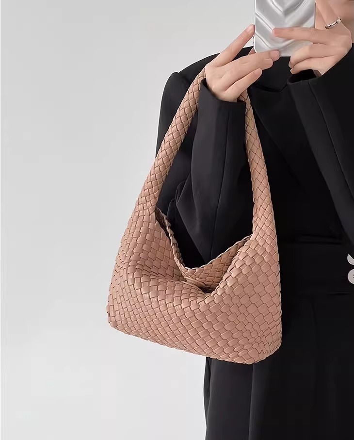 Designer Handbag Summer Handwoven Bag Women's Bag Luxury Bag 2025 New Fashion Small Bag Underarm Bag Crossbody Shoulder Handbag Mother-daughter B