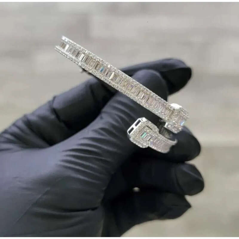 Fine Jewelry Women Bracelets Bangles Sterling Sier Vvs Dia Moissanite Tennis Bracelet
