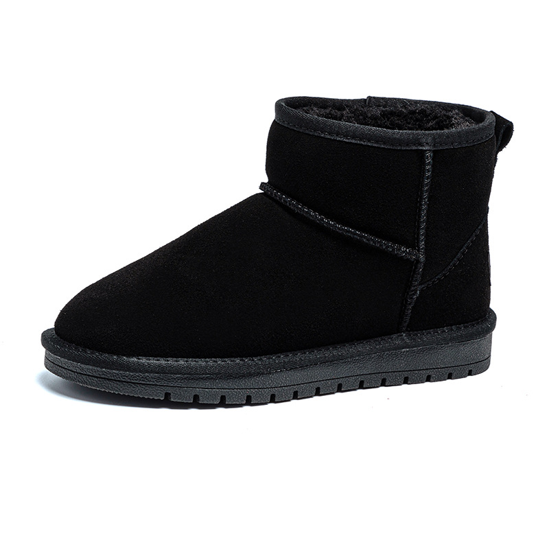 Designer shoes hot free shipping High quality winter plush and thick leather waterproof anti slip and warm snow boots for men and women size 35-45