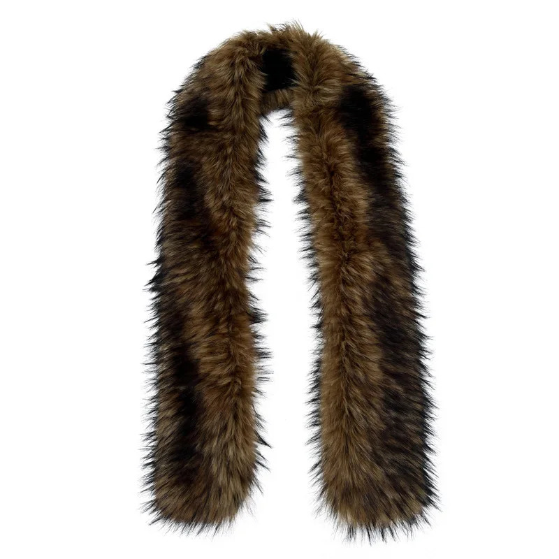 2025 Faux Fox Fur Scarf Women Long Plush Warm Winter Fashion Fur Wrap Collar 250929