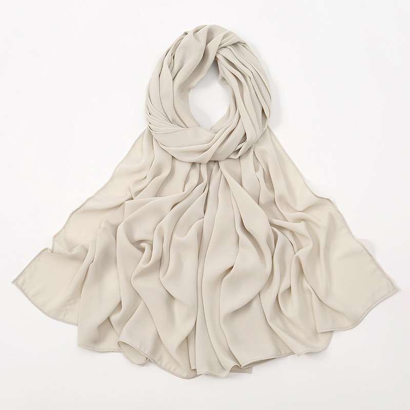 K2004 2025 new pure high quality random chiffon material long scarf versatile