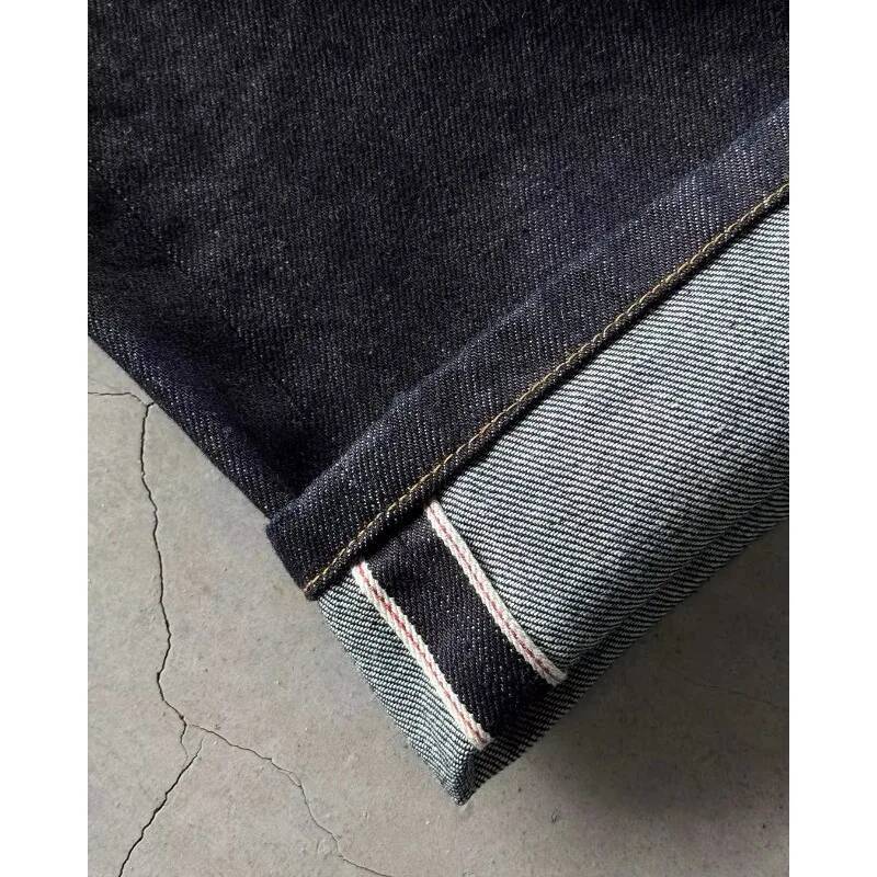 Sakura embroidered jeans Personalized street fashion wide legs multifunctional washing spread couple hip hop pants dongdumaoyi