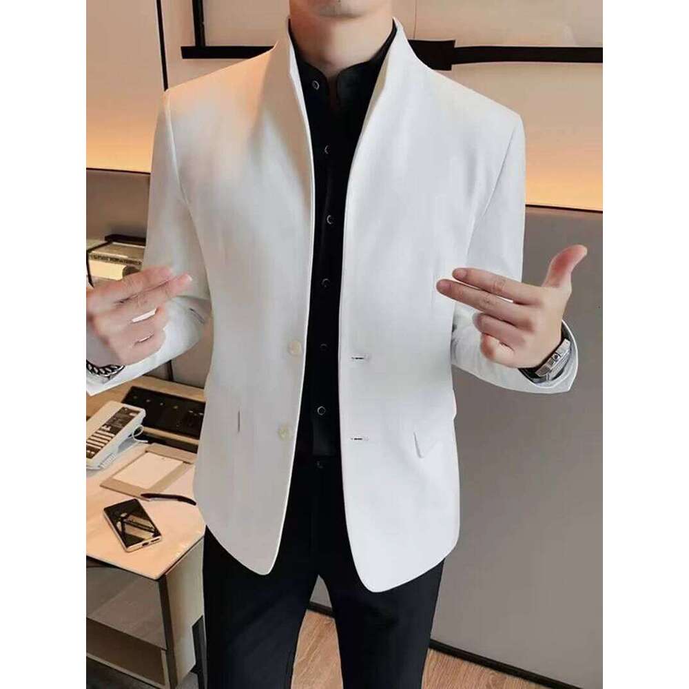 White/Black Single Breasted Formal Man Suit Jackets Men's Stage Clothing Men Male Blazer One Coat for Party