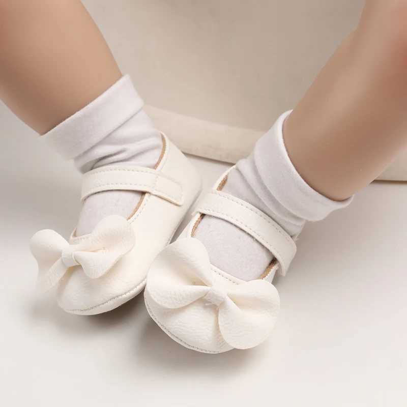 Baby Girl Casual and Comfortable Solid Color Mary Jane Shoes Lightweight and Non Slip Spring and Autumn Walking ShoesJ250930