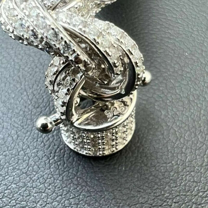 Twisted Moissanite Rope Chain for Men Custom Hip Hop Iced 9mm Thickness Sier Jewelry Necklaces CHRISTIAN Hiphop AAAAA+