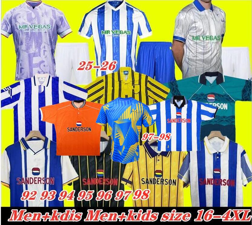3XL 4XL 25 26 Sheffields Wednesdays soccer jerseys 2025 Will Vaulks Callum Paterson Michael Smith Tyreeq Bakinson Mallik Wilks football shirts 93 94 95 97 98 99