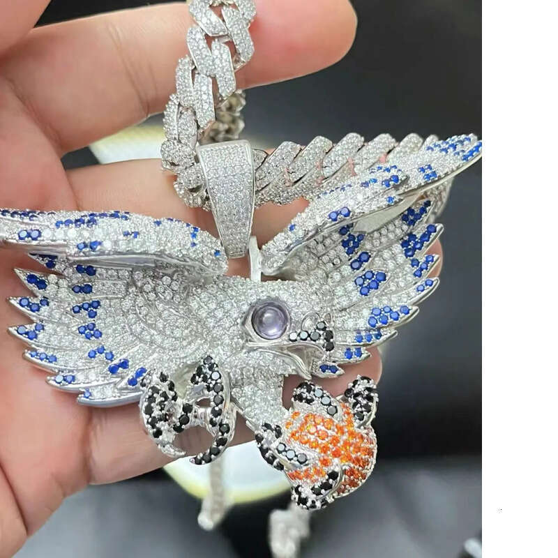 Factory Initial Pendant Iced Out Jewelry Gold Plated Vvs Moissanite Dias Cuban Chain 3d Custom Name Hip Hop Letter CFKE