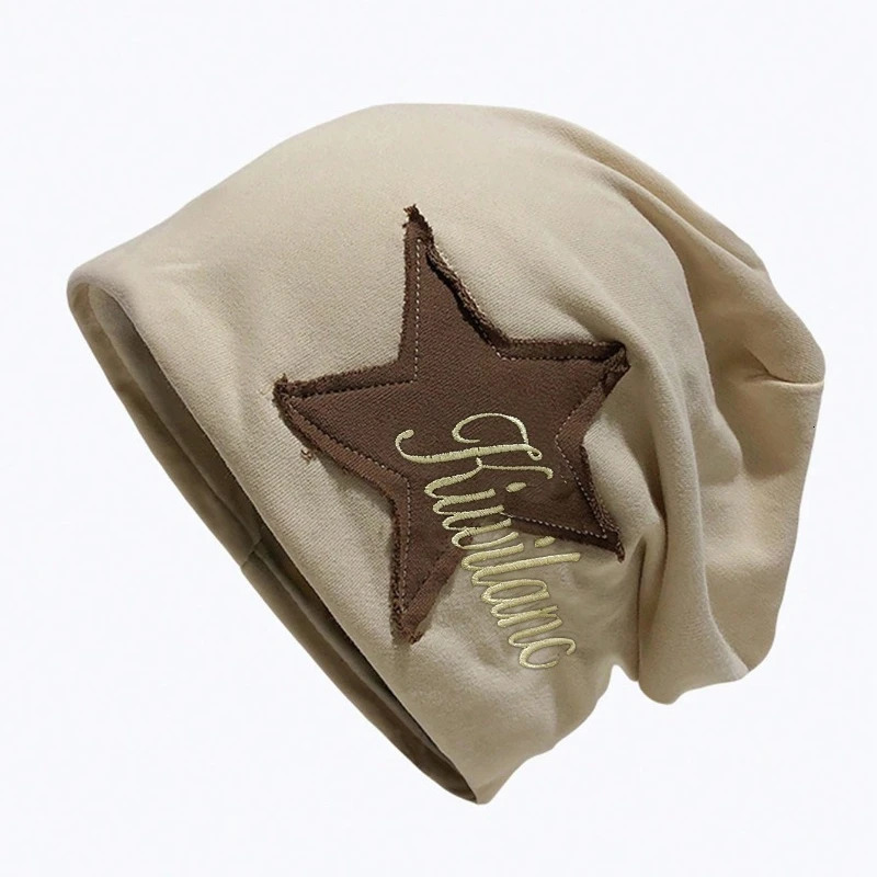 Fashion Retro Beanie Fall Winter Fashion Korean Style Ear Protection Warm Skullies Man Women Vintage Pentagram Hat Male Female 250930