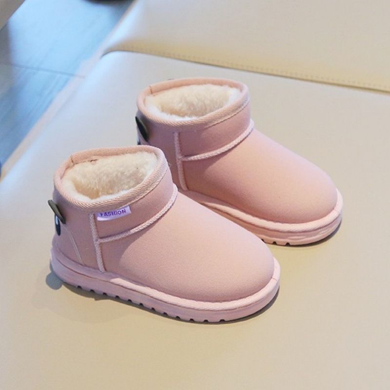 Kids Short Boots Boys Shoes Autumn Winter Children Girls Fashion Boot Kidszworld Toddler Soft Comfortable Warm Snow Shoes Size 25 - 36 K0497