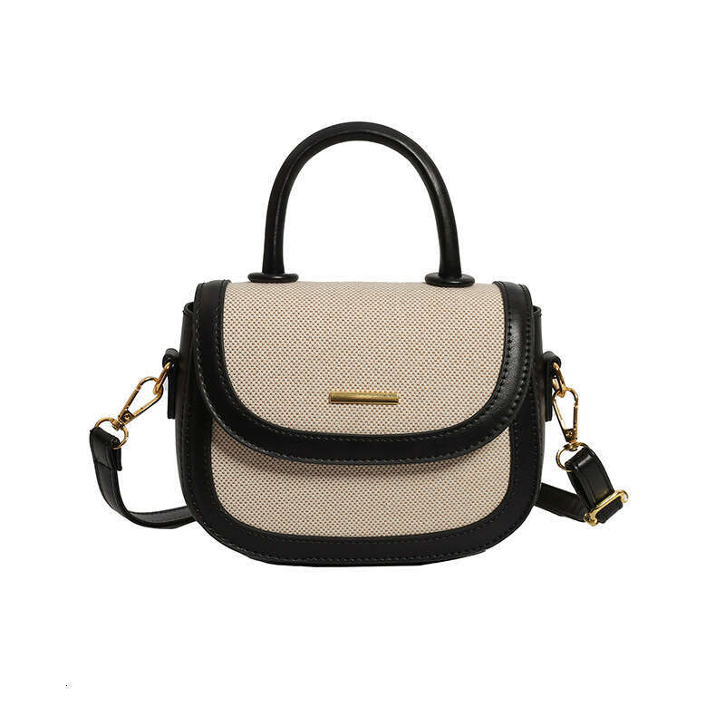 designer bag Luxury bag Fashion New Trendy Versatile Handbag Shoulder Crossbody Stylish Simple Color-Block Saddle Bag