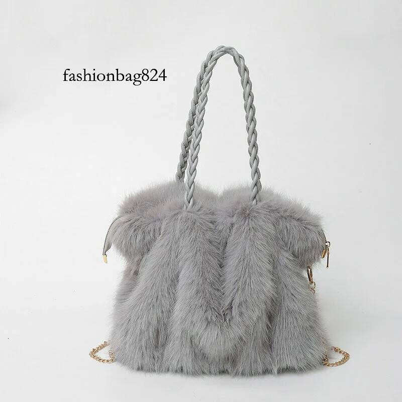 Plush High-end Fashion Soft For Skin Shoulder Faux Fur Women's Bag