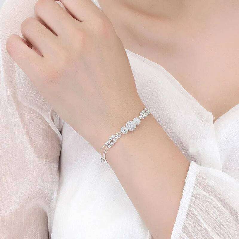 Sterling Sier Lucky Beads Bracelets For Women Vintage Original Multilayer Ball Bracelet Designer Party Jewelry Gift