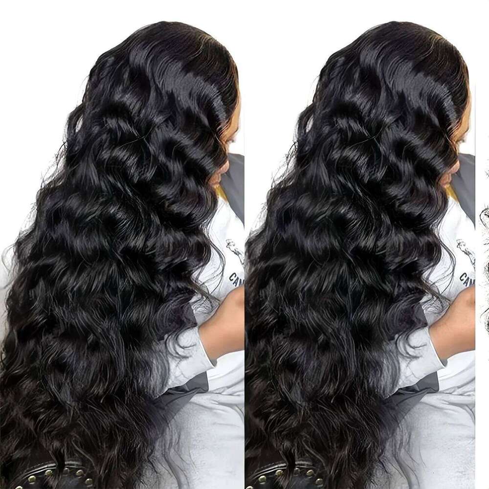 44 46 Long Inch 13X4 HD Front Brazilia Body Wave Human Hair For Women 200 Density 13X6 Transparent Lace Frontal Wig Xiusiyuan2510