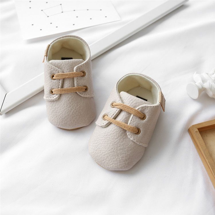 Infant Shoes Leather Boy Girl Shoes Multicolor Toddler Rubber Sole Anti-slip First Walkers Kidszworld Baby Newborn shoes 0-18 Months K0478