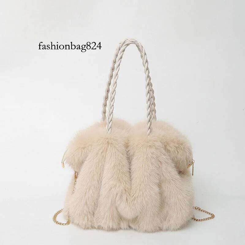 Plush High-end Fashion Soft For Skin Shoulder Faux Fur Women's Bag
