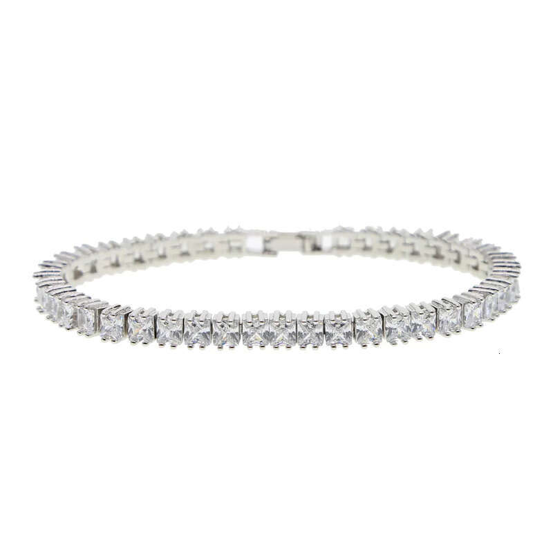 Hip Hop 3mm-4mm-5mm6mm Tennis Men's Chain Women's Pulseiras Jewelry Bracelet