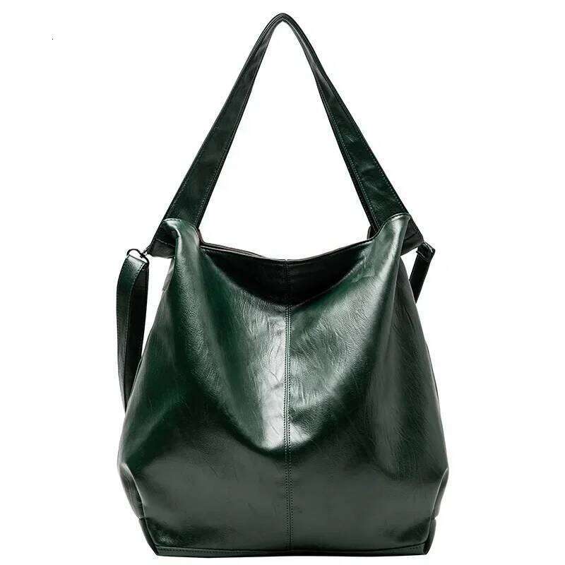 Fashion Big Tote For Women Capacity Retro Shoulder Bags Soft Leather Crossbody Handbags Large Lady Shopper Bag