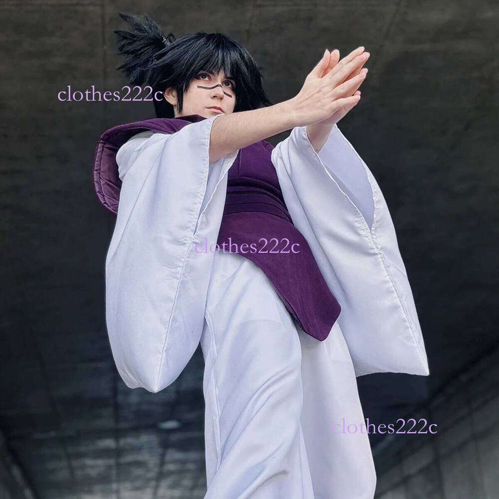HOLOUN Jujutsu JJK Manga Anime Choso Cosplay Costume Purple Vest Neck Gaiter Belt White Elastic Pants Top Gift