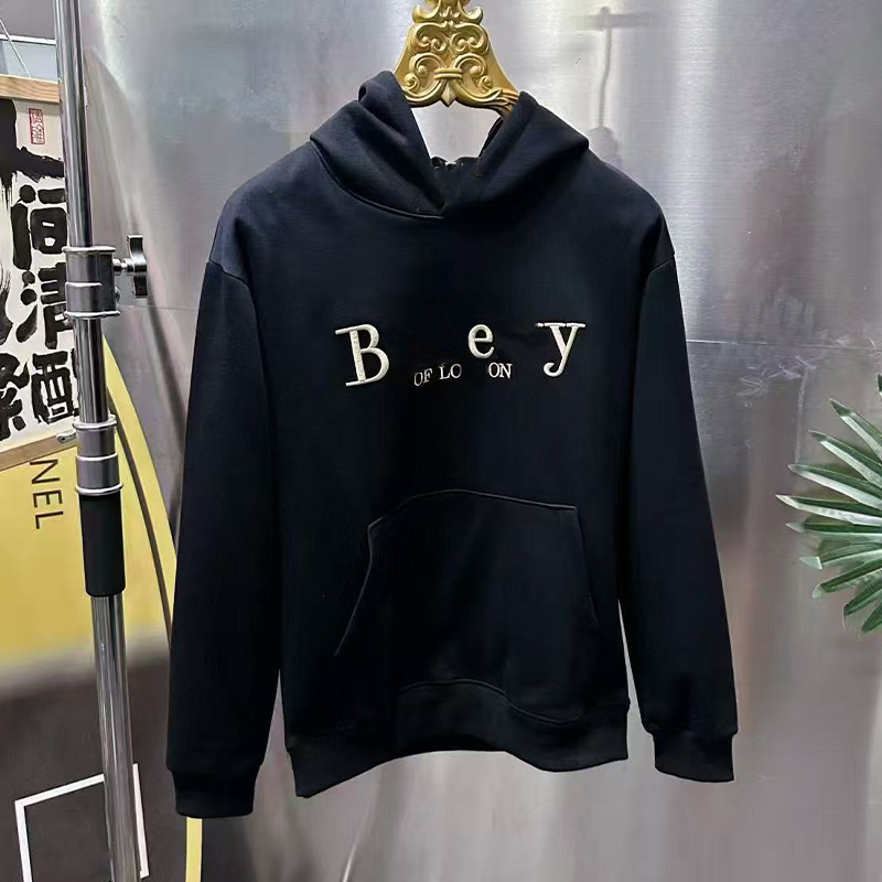 Designer Men's Sweatshirts Cotton Pullover Sweatshirt with 3D Monogrammed Long Sleeve Jumper Sweat Shirts Black White Khaki Asian Size M-5XL