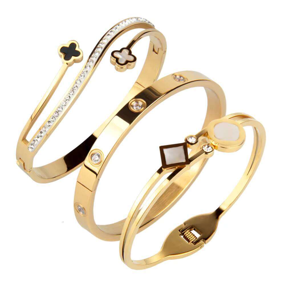 High Quality Women Jewelry Gift Accessories Multi Style Shell Cross Shape Gold Plated sterling silver Bracelet