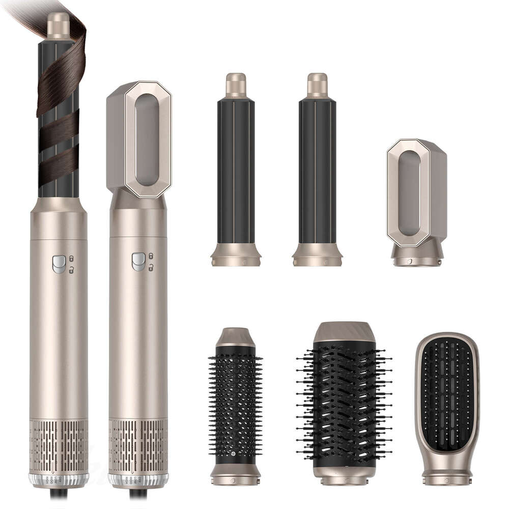 Hot-Selling 6-In-1 Multi-Functional Hot Air Straightening Curling Household Hair Dryer Comb Not For Domestic Sales Personal Use