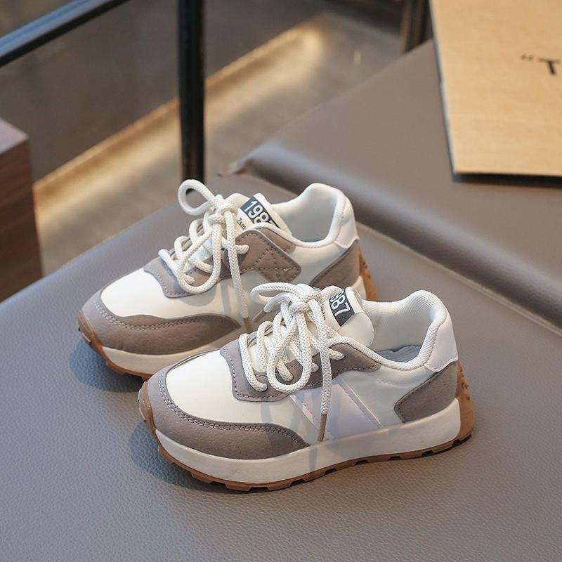 Kids Shoes 2025 New Girls Boys Comfortable Sports Shoes Children Leather Flats Kidszworld Kids Sneakers Fashion Toddler Casual Soft Shoe Size 26 - 36 