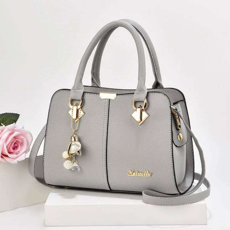 New Woman Shoulder Large Capacity Handbag for Women Crossbody PU Portable Bucket Bag Ladies Messenger Tote Bags