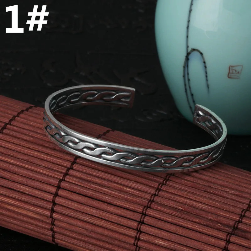 Original And Pure 925 Sterling Silver Hollow Woven High Quality Jewelry Man Bracelets Woman Accesories In B9 250930