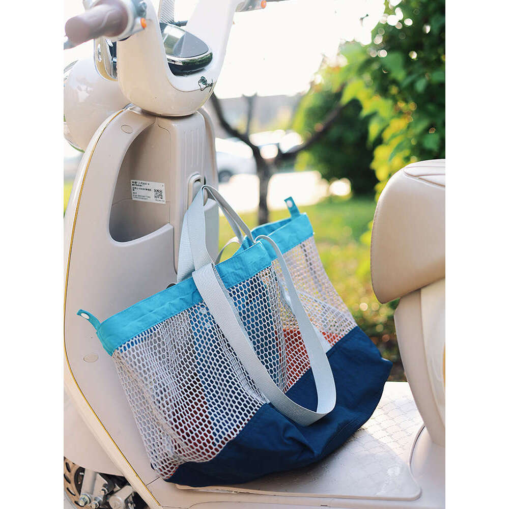 designer bag Luxury bag New Fashion Mesh Beach Portable Large Capacity Outdoor Travel Storage Nylon Shoulder Tote Bag for Women