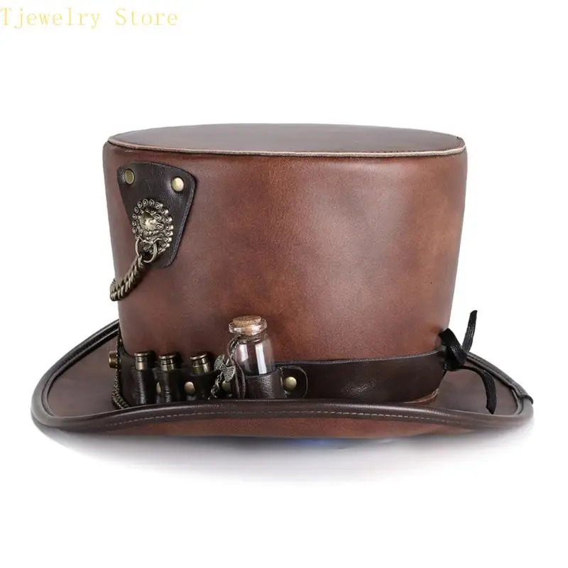 634D Comfortable PU Leather Hat For Themed Parties Cosplay Party Gathering Headwear 250930