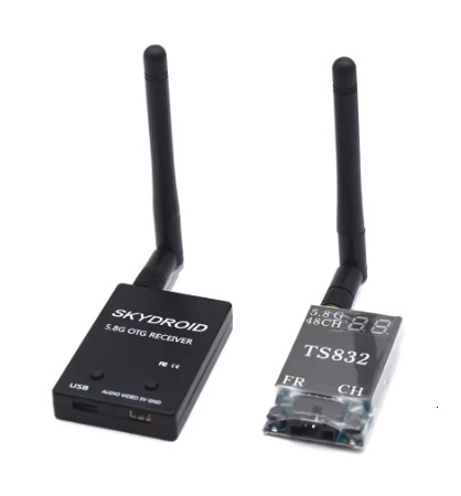 5.8G FPV Receiver UVC Video Downlink OTG VR Android Phone TS832 48CH 600mW Wireless AV Transmitter 1000TV Camer 2.8mm