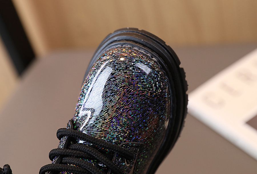 2025 Fashion Clean Glossy Children Snow Boots Platform Shoes Kids Girls Cool Street Style Short Boots for Boys Size US5.5C-US12.5C K0067