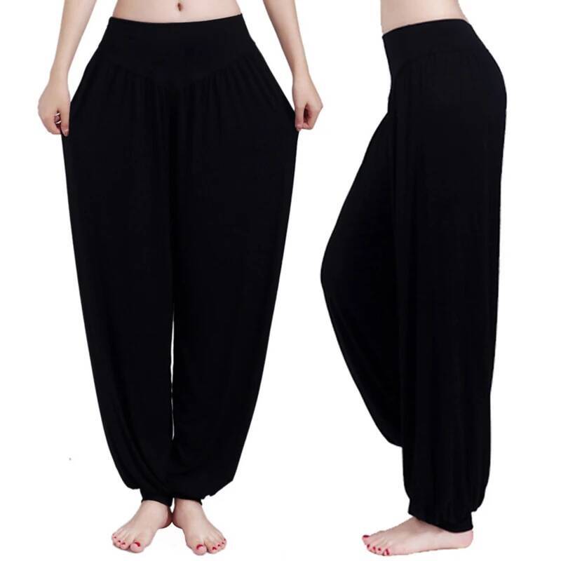 New Women casual harem high waist pants dance club wide leg loose long bloomers trousers size dongdumaoyi