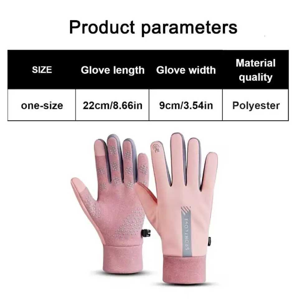 Winter Gloves Women Cycling Bike Thermal Cold Resistance Wind Waterproof Bicycle Warm Outdoor Running Skiing Mittens Z250925