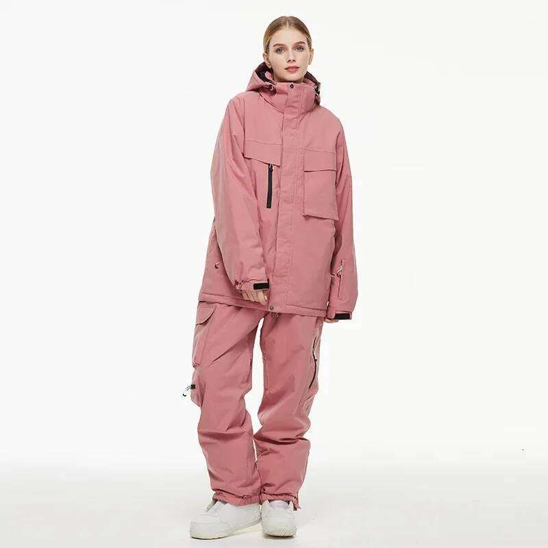 New Sport Skiing Suit For Women Men Winter Outdoor Waterproof Windproof Warm Snow Jacket Pants Thick Fashion Clothes Unisex