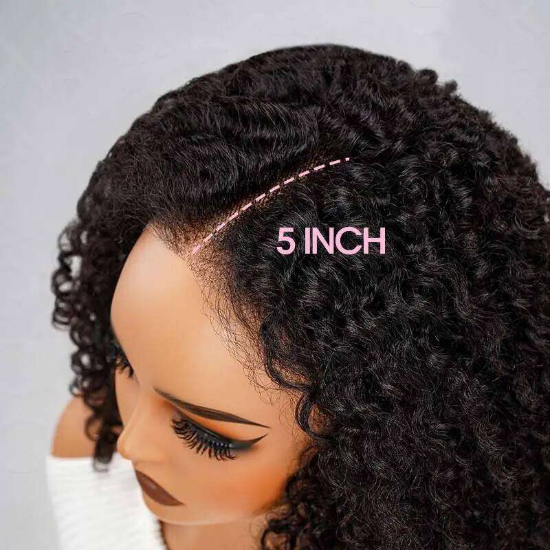 Glueless HD Front Wigs Burmese 5X5 Pre Cut Lace Closure 3S Deep Curly Virgin Human Hair Wig Zero Stress Wear Xiusiyuan2510
