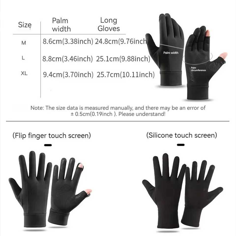 GOBYGO Winter Cycling Gloves Flip Fingers Touch Screen Windproof And Antislip Outdoor Ride A Bike Running Warm Sports Gloves Z250925