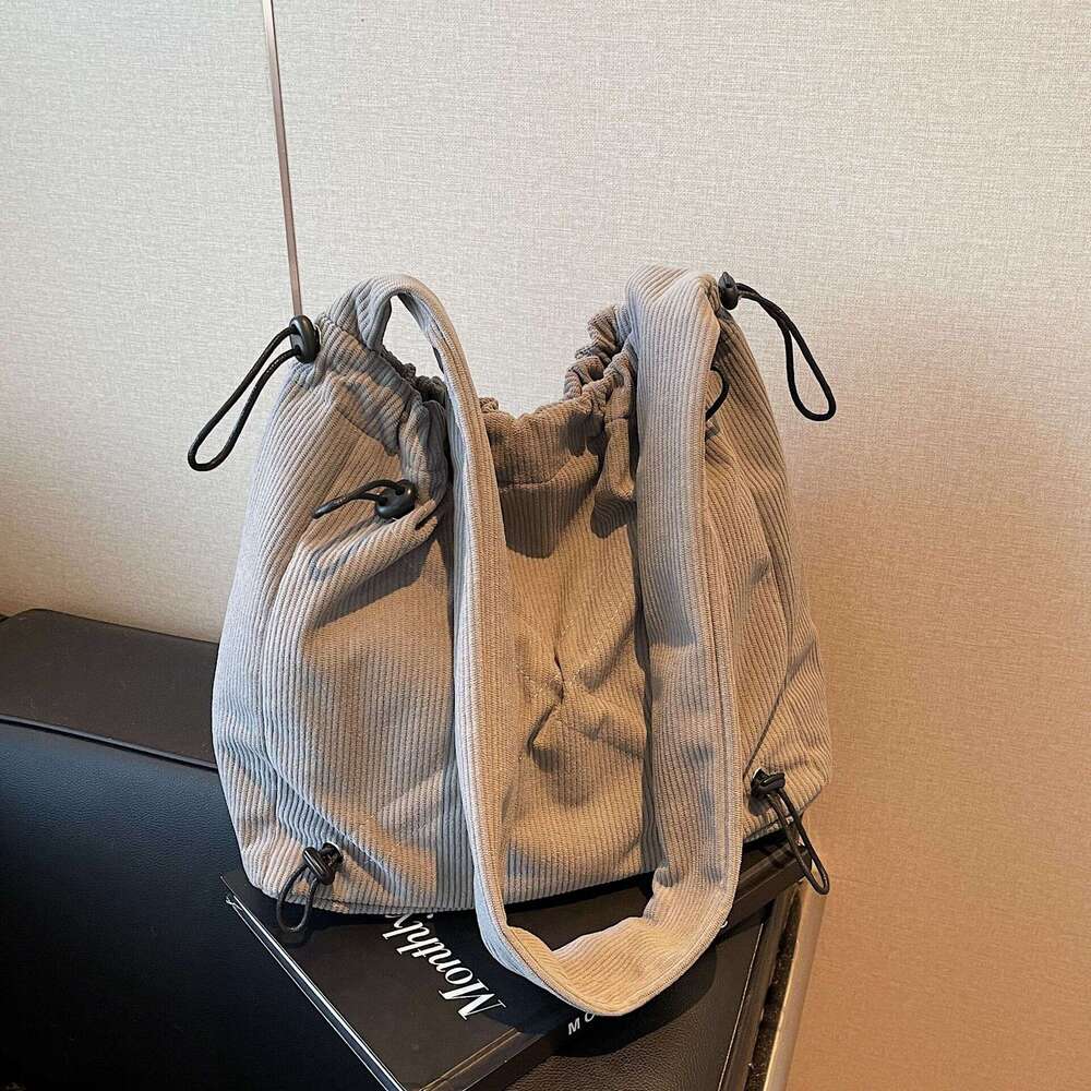designer bag Luxury bag Fashion Casual Corduroy Large Capacity Single Shoulder Women's New Versatile Crossbody Bucket Underarm Tote Bag