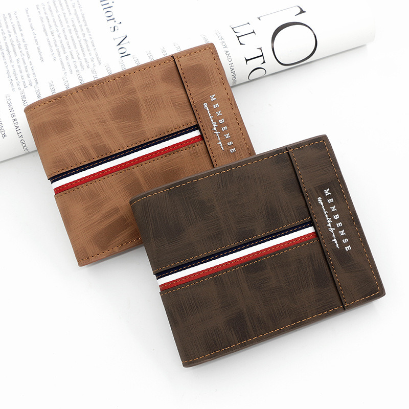 2025 High Quality Personalized Short Wallet Men Wallets Slim Card Holder Name Print Male Purses PU Leather Coin Pocke ddmythur