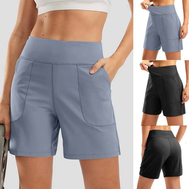 Seamless Sport For Women Summer Elastic Scrunch High Waist Push Up Tummy Control Gym Fiess Workout Yoga Shorts dongdumaoyi
