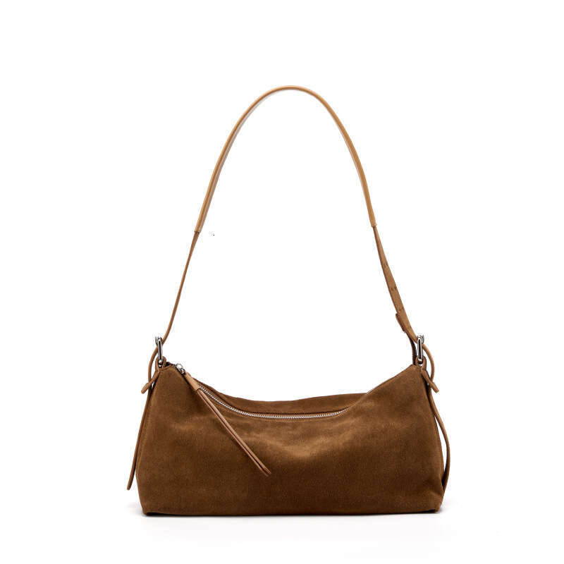 designer bag Luxury bag Crossbody for Women, Suede Genuine Leather Handbag, Light Luxury Commuter New Single Shoulder Bag, Niche High-End Underarm Bag
