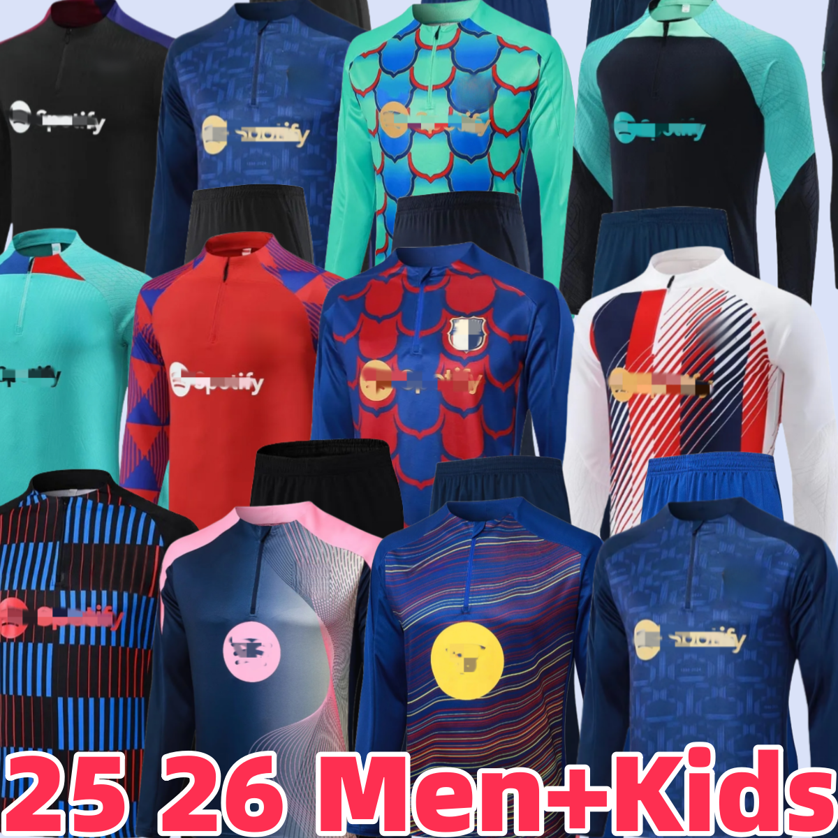 2025 26 chandal baRCElone Tracksuit LAMINE YAMAL LEWANDOWSKI soccer TRAINING barcelonaES 24 25 26 GAVI PEDRI RASHFORD men kid kit barcalona football Tracksuits