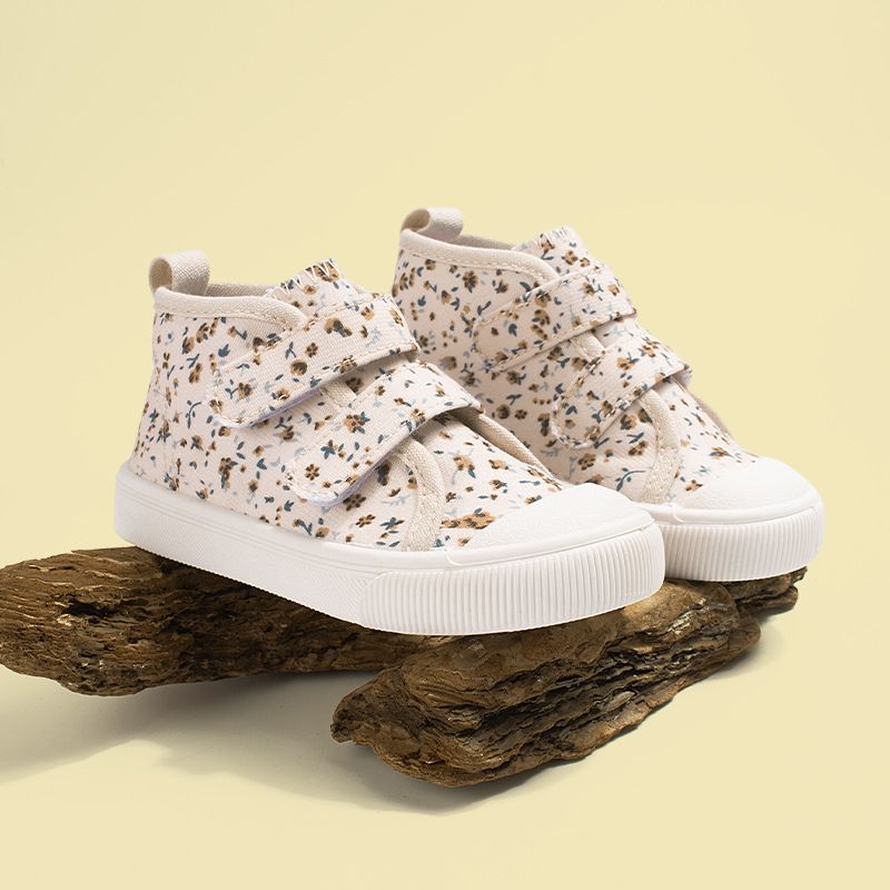 High Top Kids Canvas shoes Toddlers Cloth Shoes Anti Slip Kidszworld Boys Girls Children Canvas Casual Shoes Sizes US5C-10C K0658