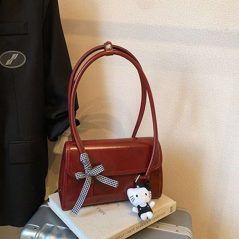 designer bag Luxury bag Single Shoulder Underarm New Fashion High-end Oil Leather Commuter Handbag Tote Bag