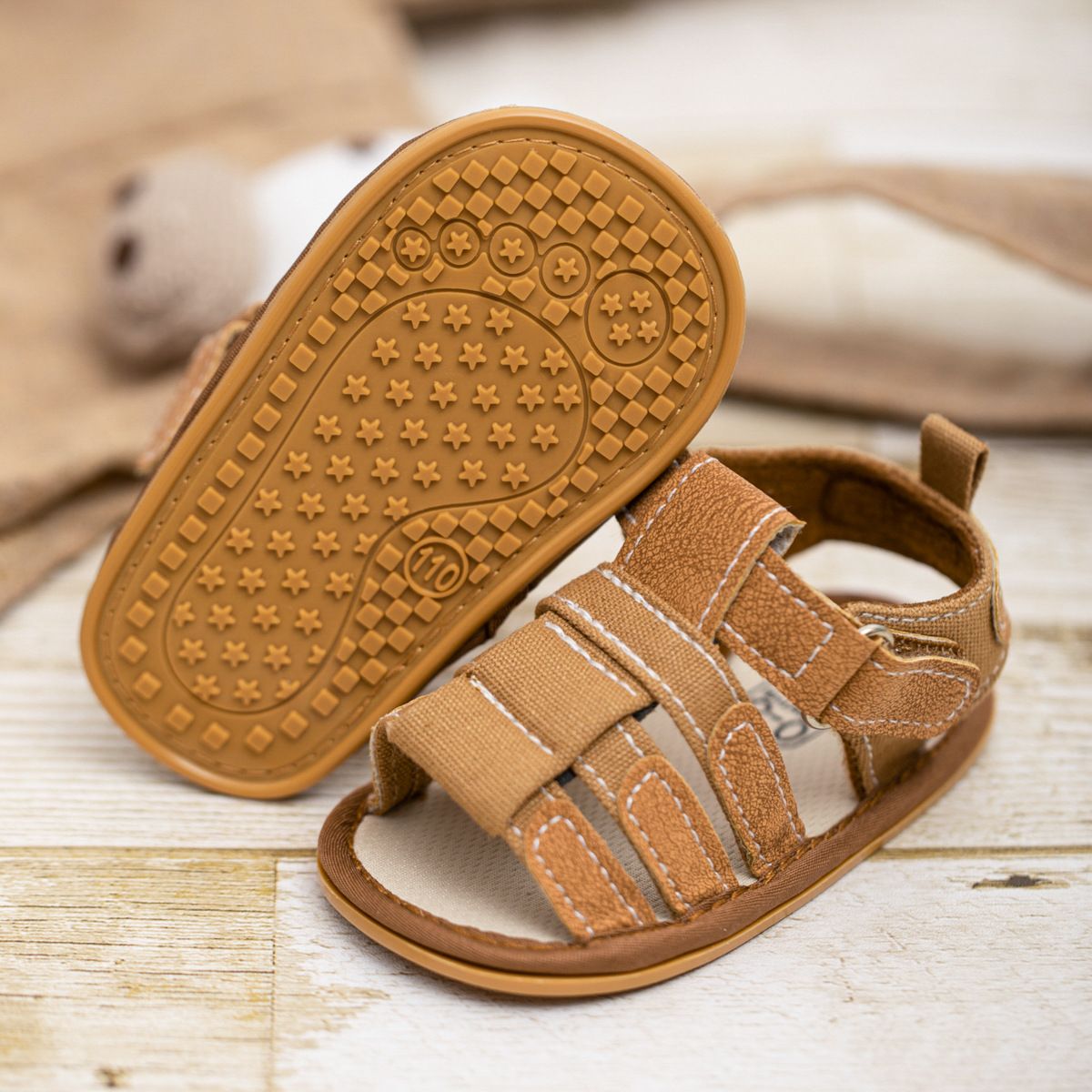 Baby Sandals Boy Girl Summer Newborn First Walker Crib Sandals Shoes Kidszworld Non-Slip Rubber Soles Non-Slip Beach Sandals Toddler K0721
