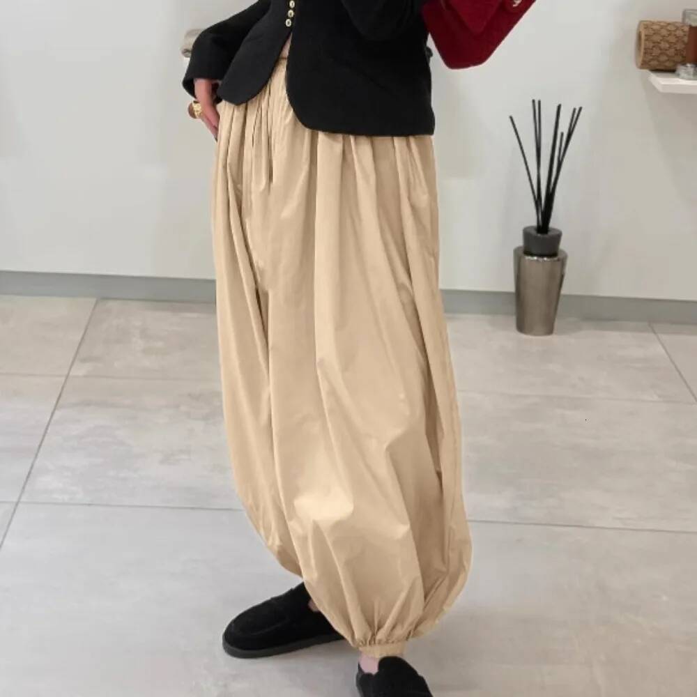 Fashion Hip-hop Casual Harem Spring and Summer Women Street Dance Personal Y2k Balloon Puffy Sensory Cotton Elastic Pants dongdumaoyi