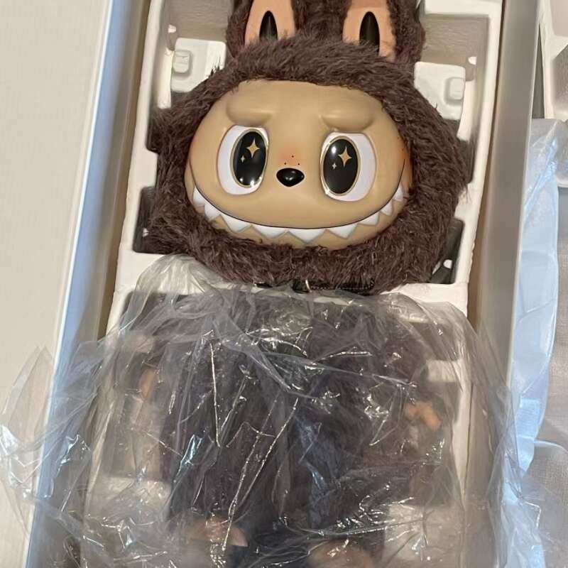 Labubu ZIMOMO Leader LABUBU Angel Vinyl Plush Doll 58CM Big Baby