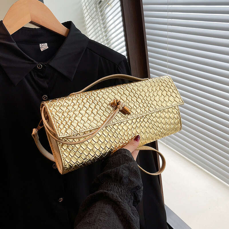 designer bag Luxury bag Trendy Bags for Women New Woven Single Shoulder Soft Leather Evening Vintage Baguette Handheld Crossbody Bag